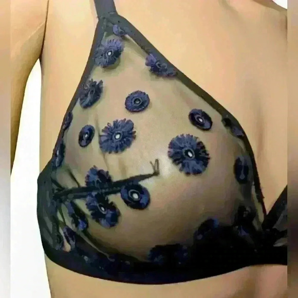 Simone Perele Cassie Soft Cup Triangle Bra Black Size 2 - Picture 2 of 5